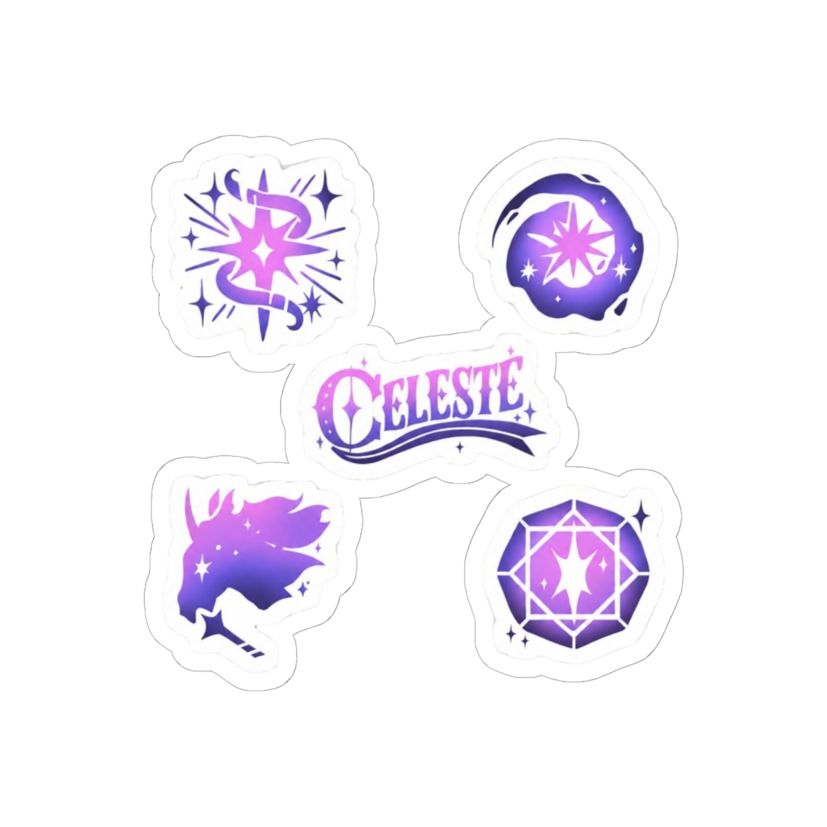 Celeste Deadlock Ability Icons Pixel Stickers | Gamer Vinyl Decals