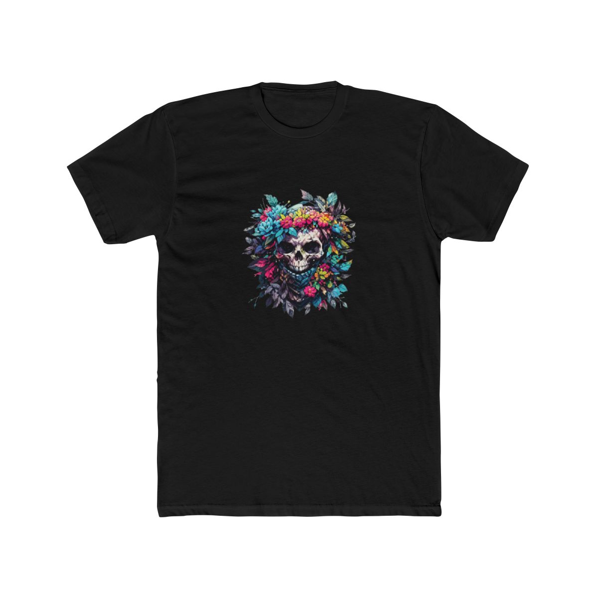 Totenkopf Skull Skeleton Bones T Shirt - Edgy Biker Gift - alternate angle 3, merchandise