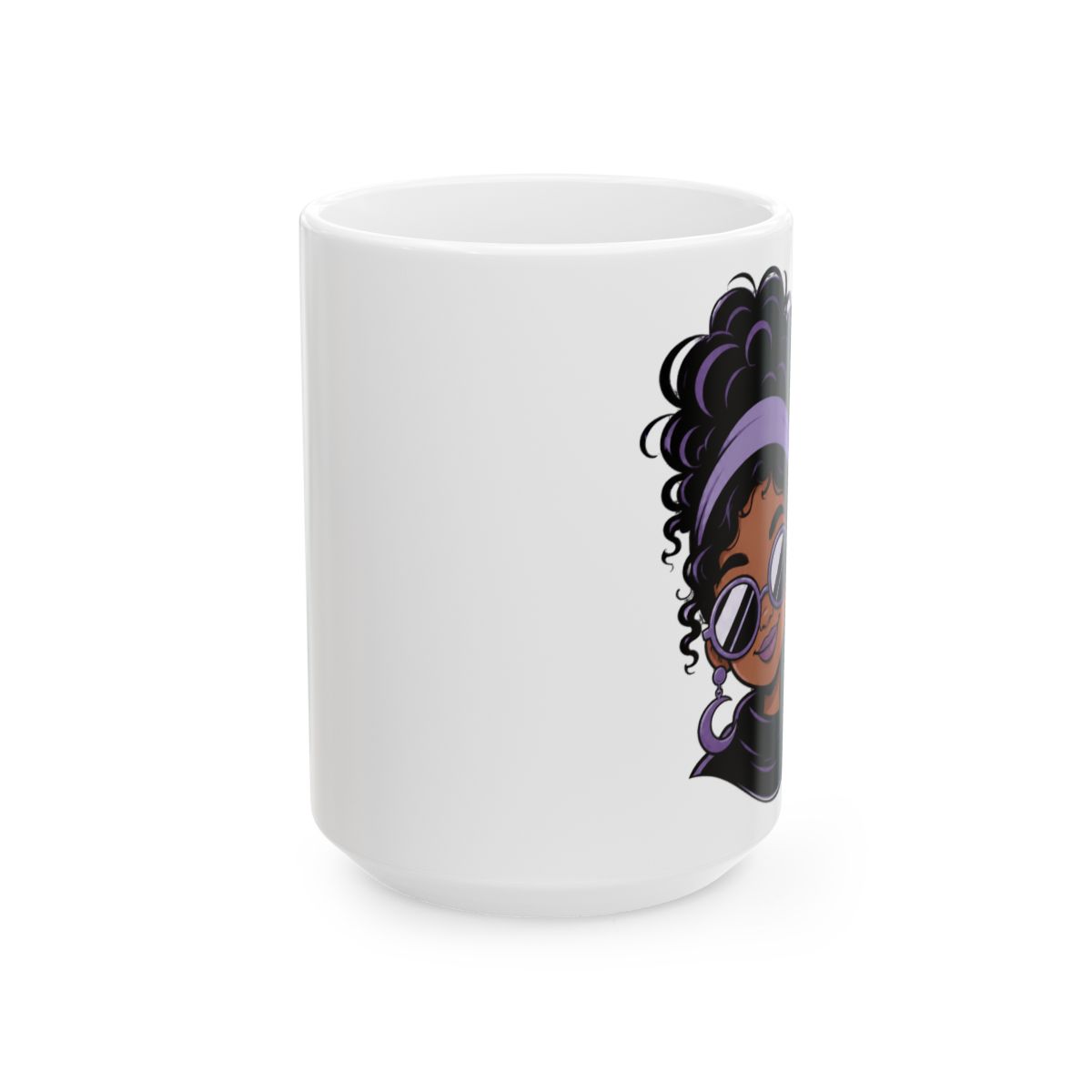 Quick View "Cat lady" Black Glossy Mug - alternate angle 4, merchandise