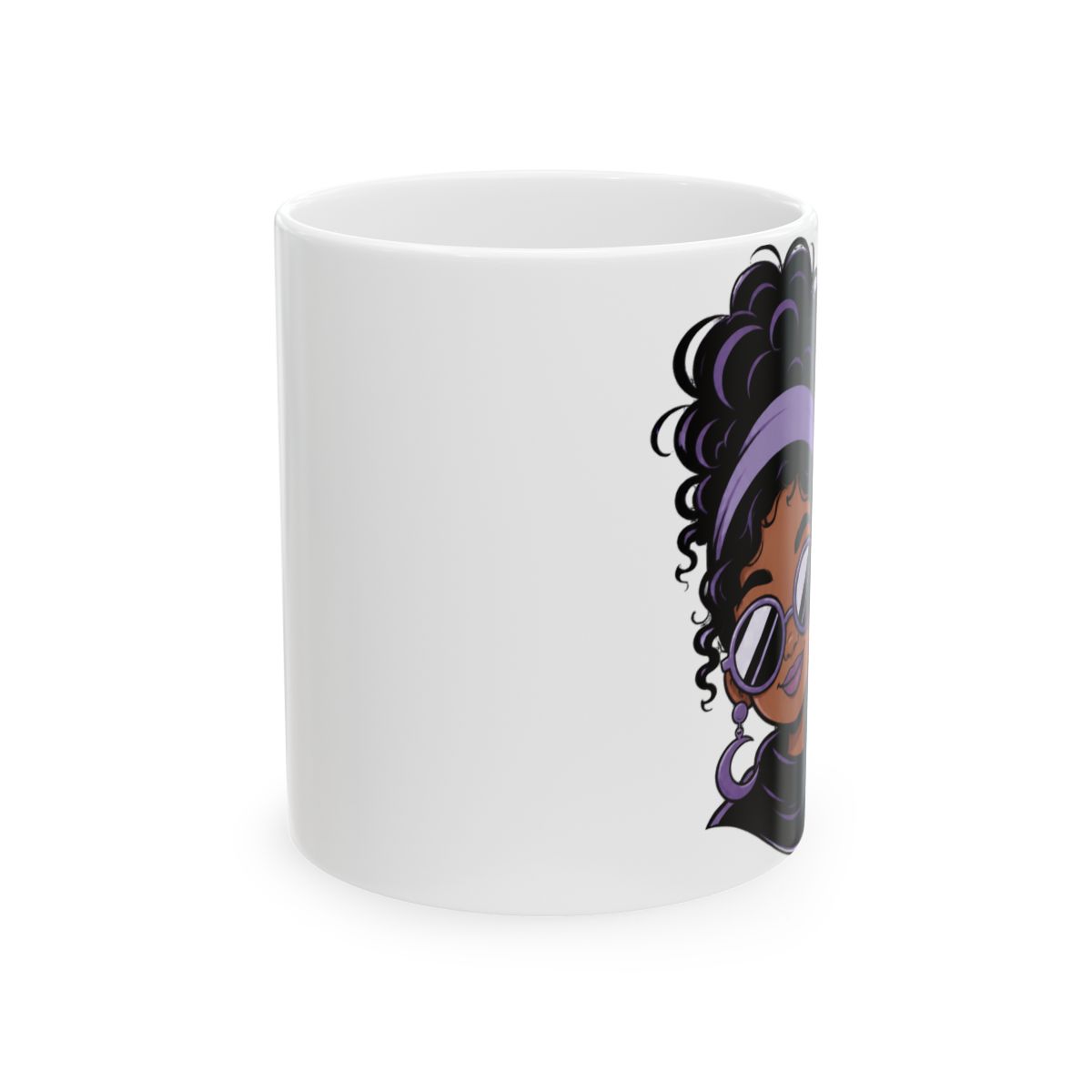 Quick View "Cat lady" Black Glossy Mug - alternate angle 1, merchandise