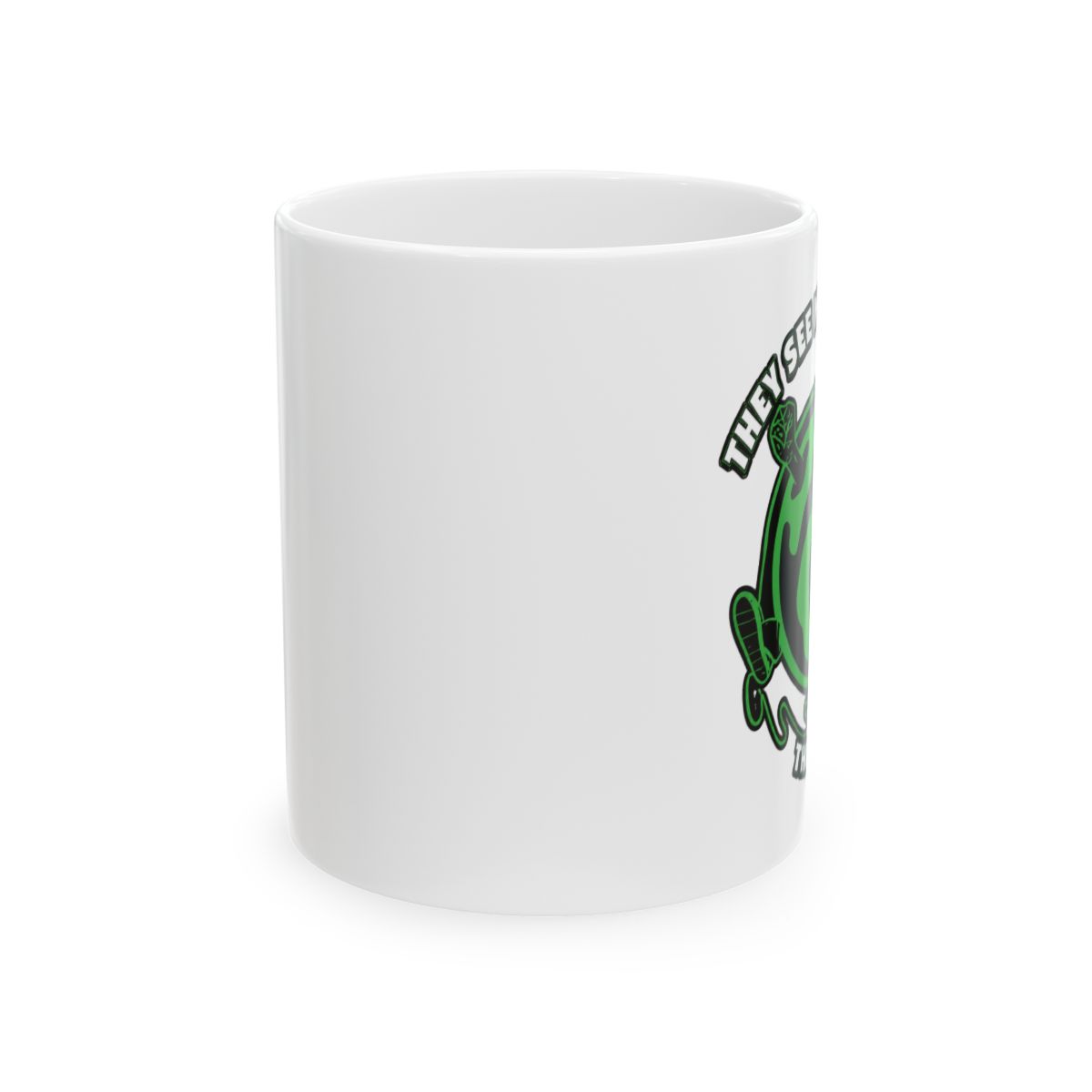 Quick View "They See Me Rollin" Black Glossy Mug - alternate angle 2, merchandise