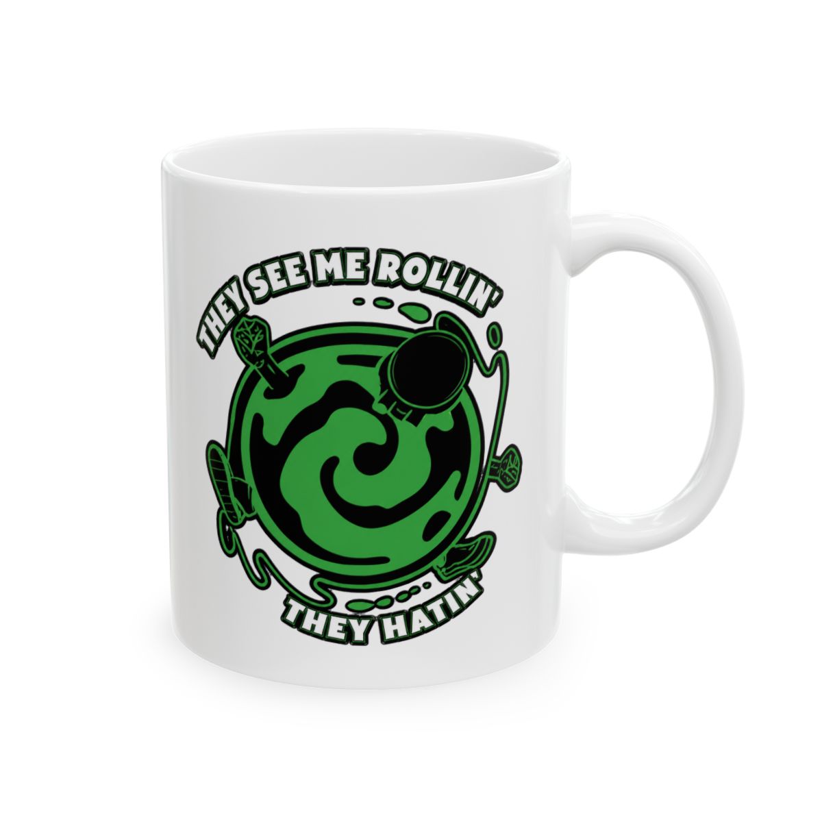 Quick View "They See Me Rollin" Black Glossy Mug - Official Mugs & Drinkware merchandise